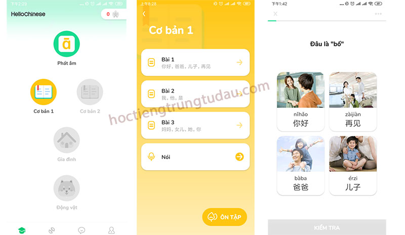 bài học trong hellochinese