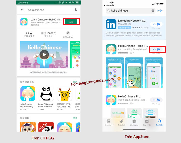 app học tiếng trung