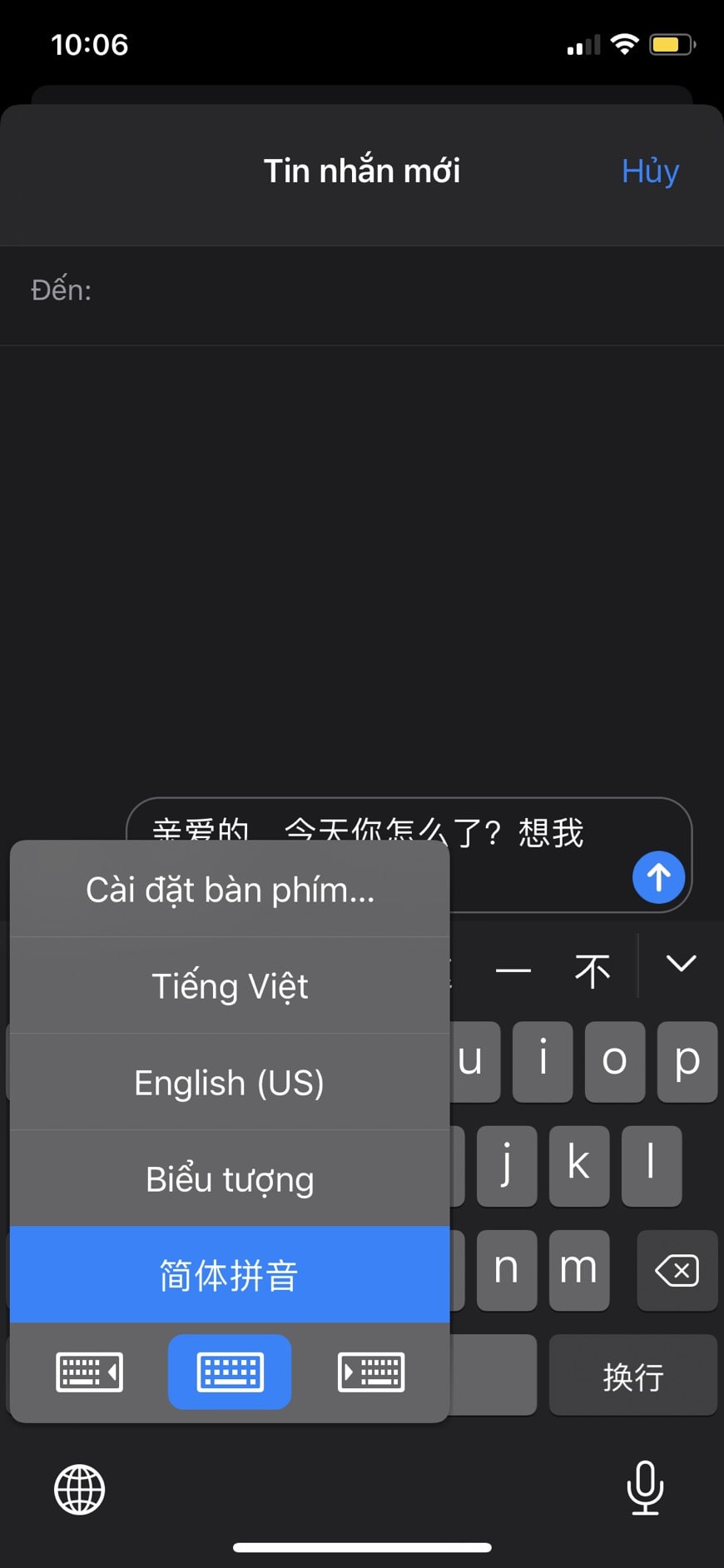 cách bật bàn phím tiếng trung